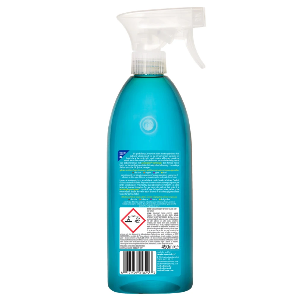 8x Method Badkamerreinigerspray Munt Eucalyptus 4 8x Method Badkamerreinigerspray Munt Eucalyptus - Afbeelding 2