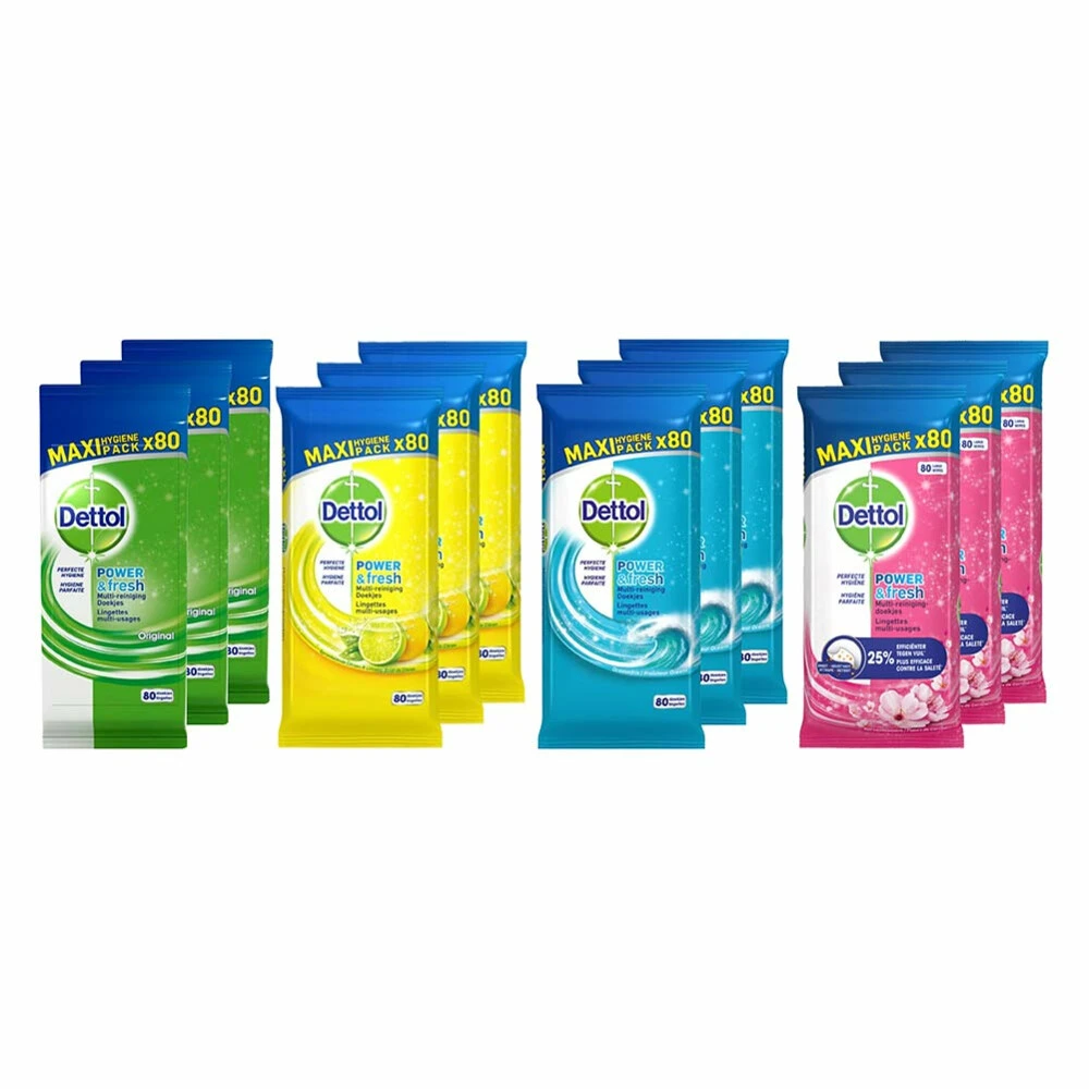Dettol Reinigingsdoekjes Mix Pakket 3 Dettol Reinigingsdoekjes Mix Pakket
