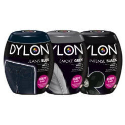 Dylon Textielverf - Intense Black, Smoke Grey & Blue Jeans Pakket