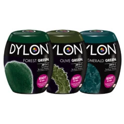 Dylon Textielverf - Forest Green, Olive Green & Emerald Green Pakket
