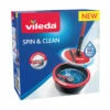 Vileda Spin & Clean Mop Complete Set Rood En Zwart 1 Vileda Spin & Clean Mop Complete Set Rood En Zwart -Dreft Winkel 1020160