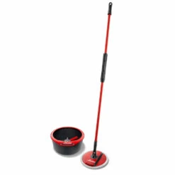 Vileda Spin & Clean Mop Complete Set Rood En Zwart 8 Vileda Spin & Clean Mop Complete Set Rood En Zwart -Dreft Winkel 1020160 3