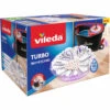 Vileda Turbo 3in1 Mopset - Met Pedaalsysteem Zwart Rood Wit Blauw