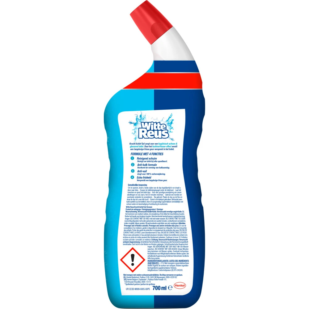 10x Witte Reus WC Gel Oceaan 4 10x Witte Reus WC Gel Oceaan - Afbeelding 2