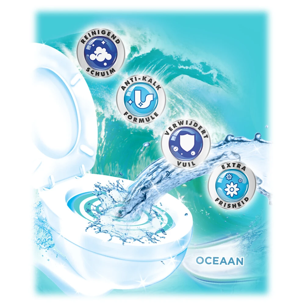 10x Witte Reus WC Gel Oceaan 5 10x Witte Reus WC Gel Oceaan - Afbeelding 3
