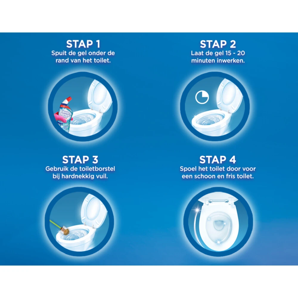 10x Witte Reus WC Gel Oceaan 6 10x Witte Reus WC Gel Oceaan - Afbeelding 4