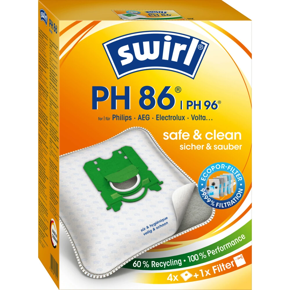 Swirl Stofzuigerzakken PH86 - MP Plus 3 Swirl Stofzuigerzakken PH86 - MP Plus
