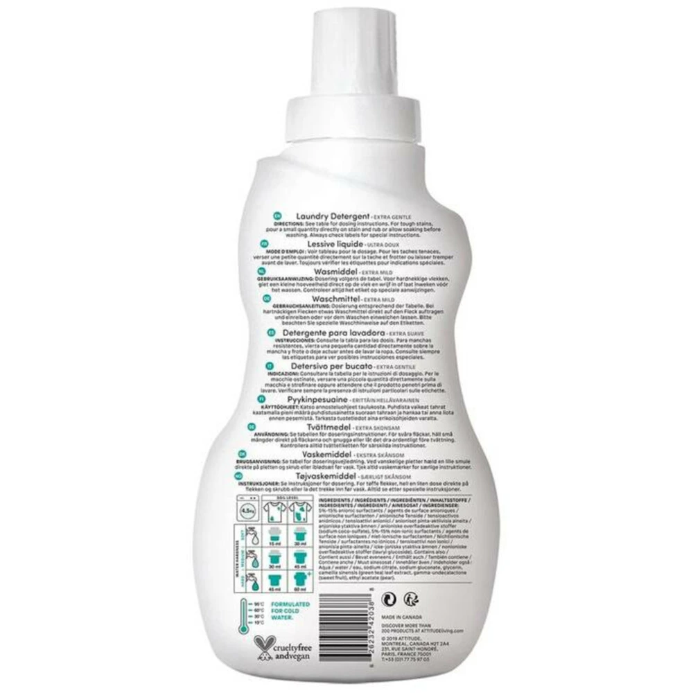 Attitude Little Ones Wasmiddel Pear Nectar 4 Attitude Little Ones Wasmiddel Pear Nectar - Afbeelding 2