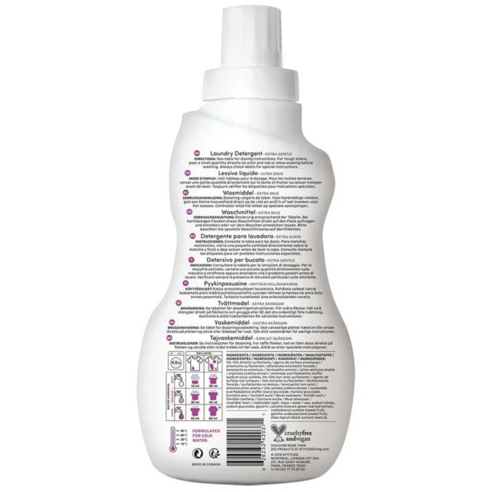 Attitude Little Ones Wasmiddel Sweet Lullaby 4 Attitude Little Ones Wasmiddel Sweet Lullaby - Afbeelding 2