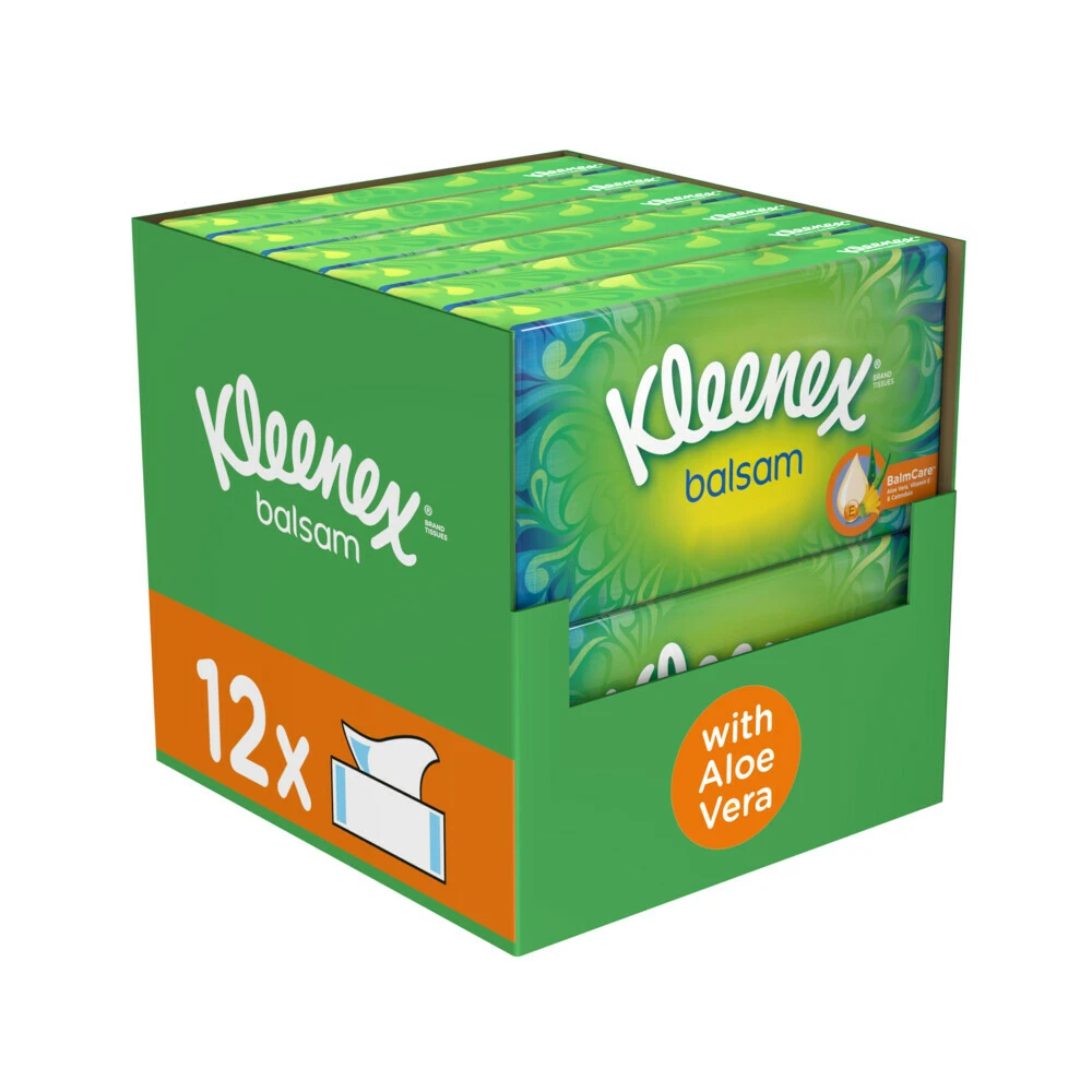 12x Kleenex Tissues Balsam 4 12x Kleenex Tissues Balsam - Afbeelding 2