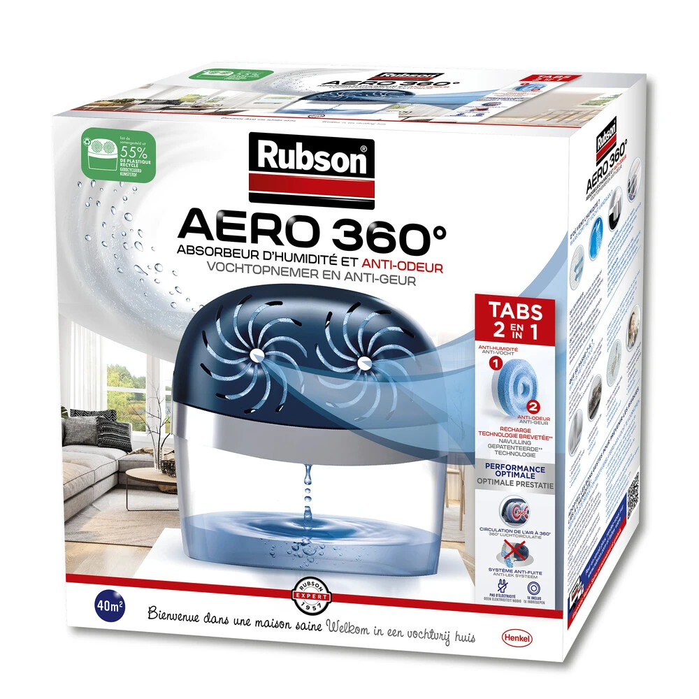 Rubson Vochtopnemer Aero 360° 3 Rubson Vochtopnemer Aero 360°