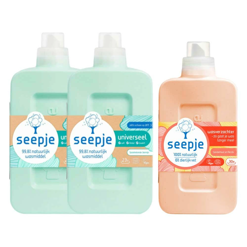 Seepje Voor-alles-was Perzik Pakket 3 Seepje Voor-alles-was Perzik Pakket
