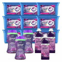 Lenor Amethist & Bloemen Boeket Was Pakket