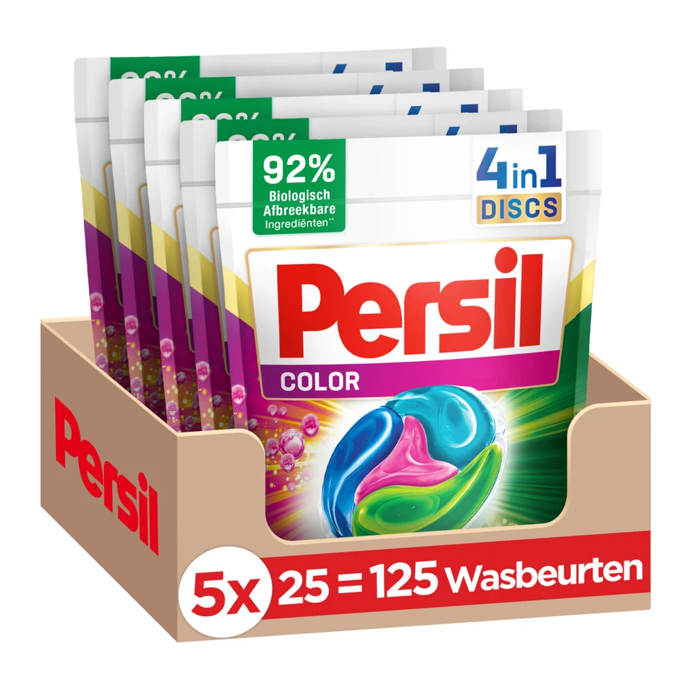 Persil® 5x Persil 4in1 Discs Wasmiddelcapsules Color 3 Persil® 5x Persil 4in1 Discs Wasmiddelcapsules Color