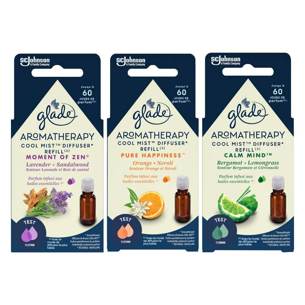 Glade® Glade Geurversprijder Aromatherapy Cool Mist Houder En Navulling Pakket 3 Glade® Glade Geurversprijder Aromatherapy Cool Mist Houder En Navulling Pakket