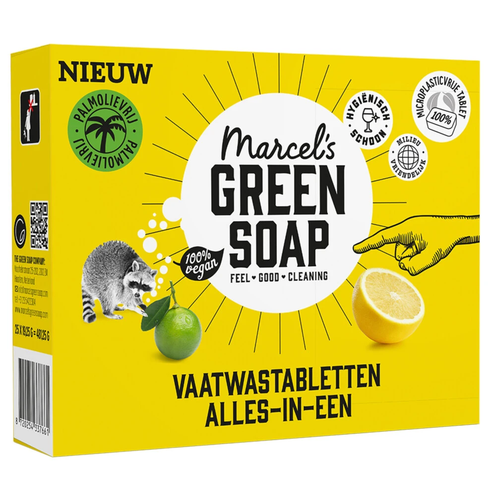 8x Marcelu0027s Green Soap Vaatwastabletten All-In-One 4 8x Marcelu0027s Green Soap Vaatwastabletten All-In-One - Afbeelding 2