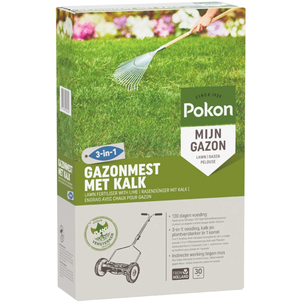 Pokon Gazonmest Voor 30m2 Met Kalk 4 Pokon Gazonmest Voor 30m2 Met Kalk - Afbeelding 2