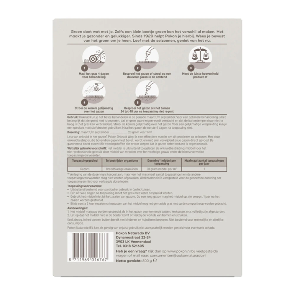 Pokon Onkruid Weg Voor 40m2 5 Pokon Onkruid Weg Voor 40m2 - Afbeelding 3