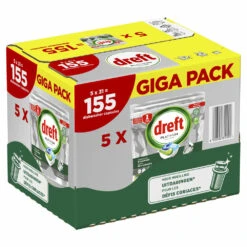5x Dreft Platinum All In One Vaatwascapsules Regular