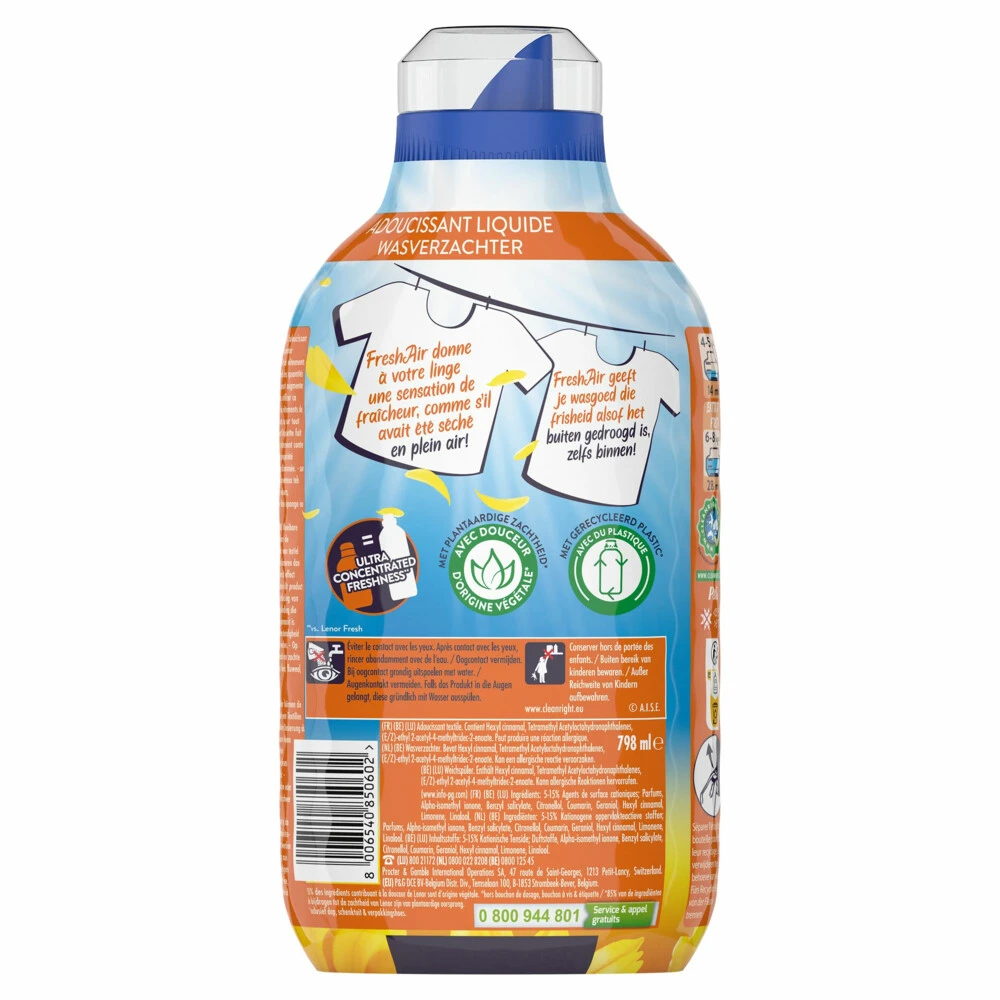 Lenor Wasverzachter Fresh Air Stralende Zon 5 Lenor Wasverzachter Fresh Air Stralende Zon - Afbeelding 3