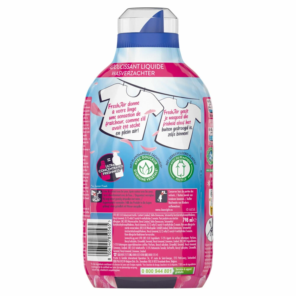 Lenor Wasverzachter Fresh Air Flower Blossom 5 Lenor Wasverzachter Fresh Air Flower Blossom - Afbeelding 3