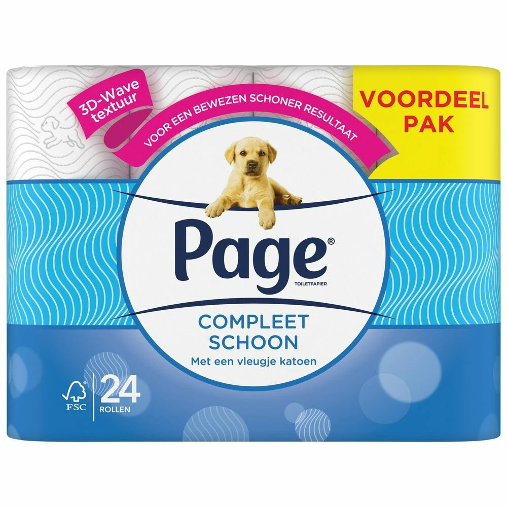 3x Page Toiletpapier Compleet Schoon 2-laags 4 3x Page Toiletpapier Compleet Schoon 2-laags - Afbeelding 2