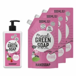 Marcelu0027s Green Soap Patchouli & Cranberry Handzeep Pakket