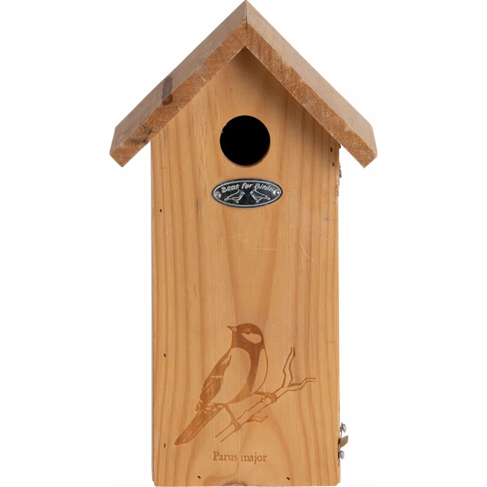 Esschert Design Nestkast Koolmees Silhouet Naturel 3 Esschert Design Nestkast Koolmees Silhouet Naturel