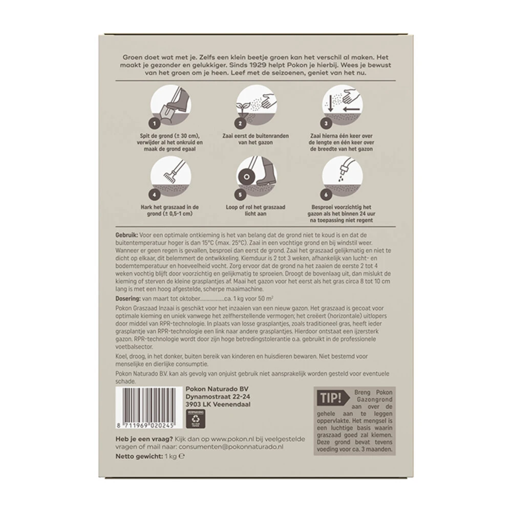 Pokon Graszaad Inzaai 4 Pokon Graszaad Inzaai - Afbeelding 2