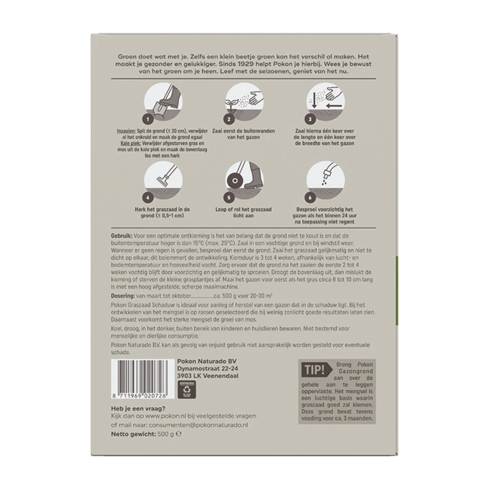 Pokon Graszaad Schaduw 4 Pokon Graszaad Schaduw - Afbeelding 2