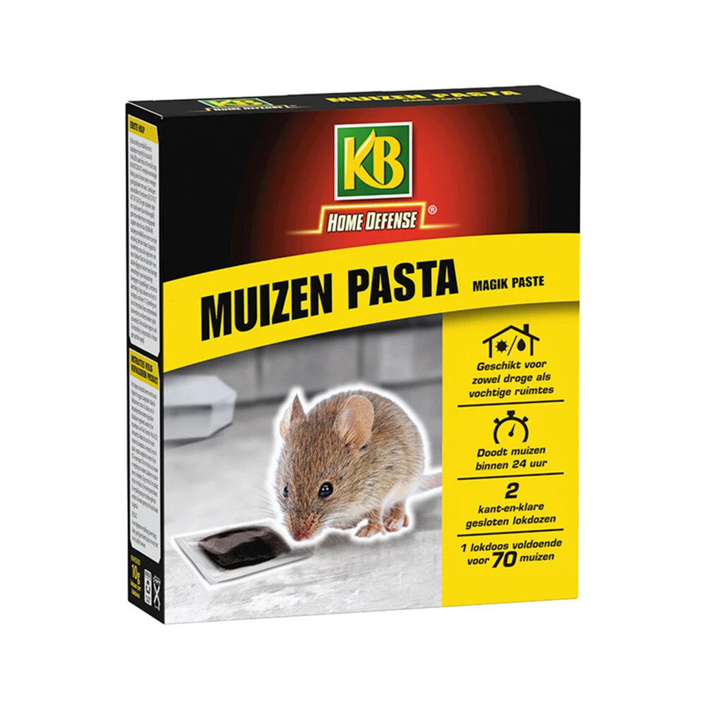 KB Home Defense Muizen Pasta Alfachloralose Kant-en-Klare Lokdoos Magik Paste 5 KB Home Defense Muizen Pasta Alfachloralose Kant-en-Klare Lokdoos Magik Paste - Afbeelding 3
