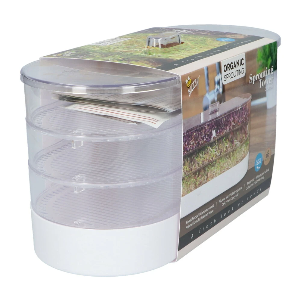 Buzzy Kweekset Tower 3 Laags Biologisch 7 Buzzy Kweekset Tower 3 Laags Biologisch - Afbeelding 5