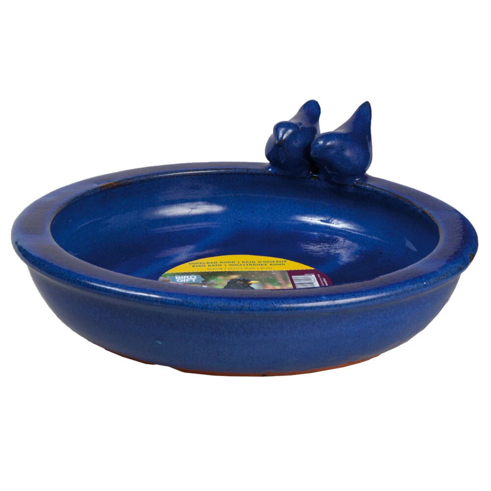Bûten Vogelbad Rond Blauw 3 Bûten Vogelbad Rond Blauw