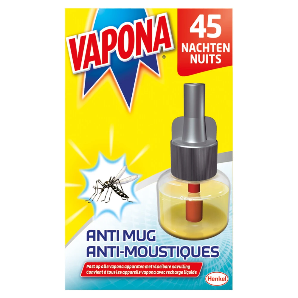 12x Vapona Anti-Mug Muggenstekker Navulling 3 12x Vapona Anti-Mug Muggenstekker Navulling