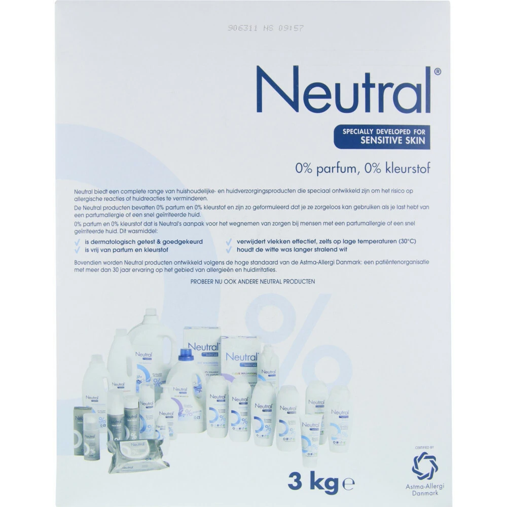 4x Neutral Waspoeder Wit 4 4x Neutral Waspoeder Wit - Afbeelding 2