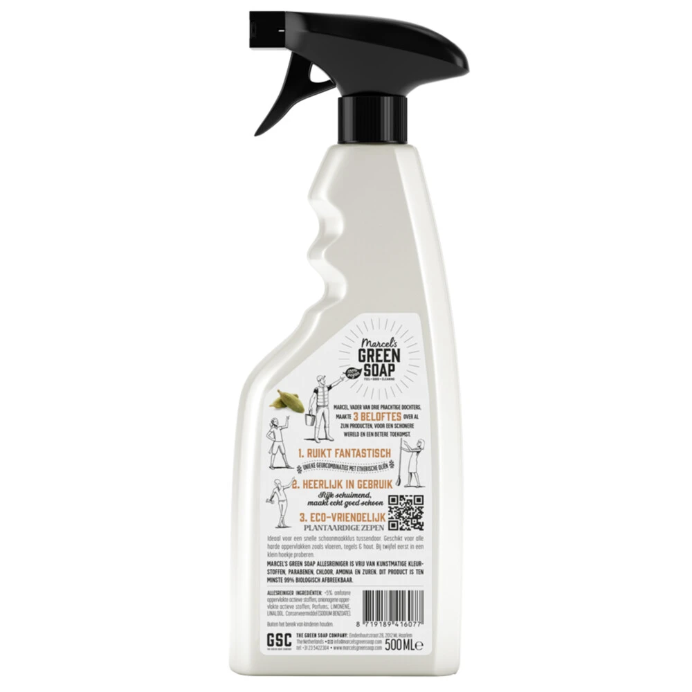 6x Marcelu0027s Green Soap Allesreiniger Spray Sandelhout & Kardemom 4 6x Marcelu0027s Green Soap Allesreiniger Spray Sandelhout & Kardemom - Afbeelding 2