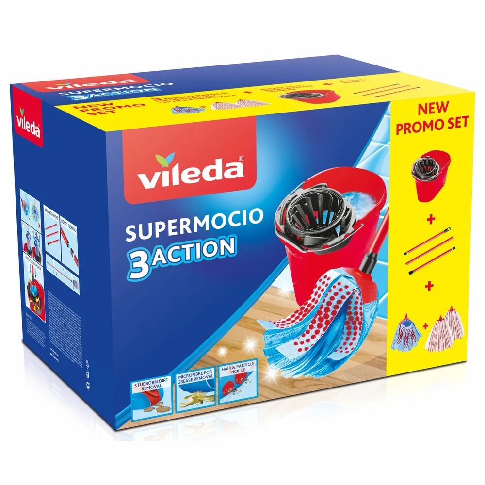 Vileda Super Mocio 3D Compleet Systeem 3 Vileda Super Mocio 3D Compleet Systeem
