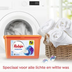 4x Robijn Wascapsules 3-in-1 Stralend Wit -Dreft Winkel 997554 3